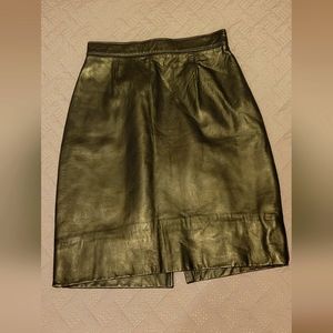 Vintage Firenze leather skirt